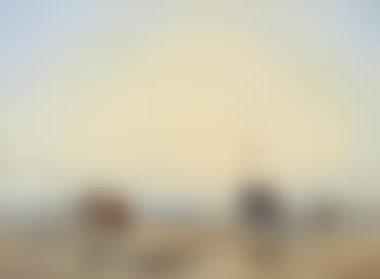 A coastal landscape with fisherfolk, a beached boat beyond (preview)