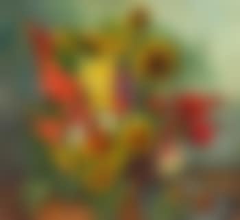 Prachtvolles herbstliches Blumenstilleben mit Sonnenblumen und Gladiolen (preview)