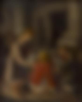 Spielende Kinder vor dem Eingang zu einem großen Gebäude (preview)