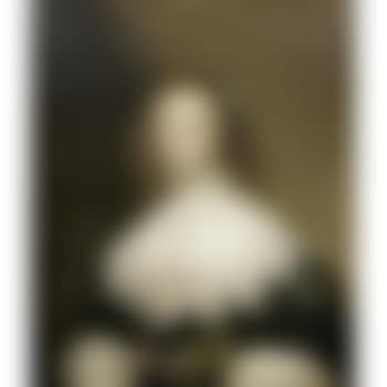 Portrait of a Lady, Traditionally Identified As Anne, Countess of Bedford, Half-length, in a Black Dress with a White Lace Collar and Pearl Headdress (preview)