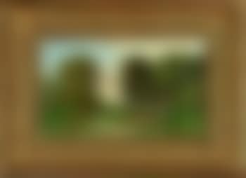 Blumen pflückendes Mädchen am Bauernhaus (preview)