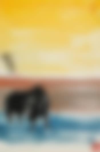 Black cattle in a landscape (preview)