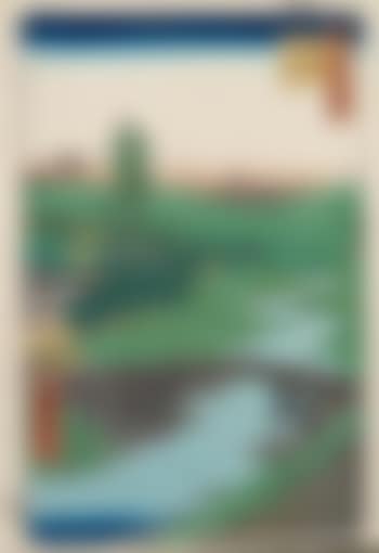 Furukawa River from 100 famous views of Edo. The Sanjusangendo Temple (preview)