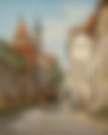 Une rue à Rothenburg sur le Fauber (Wurtenburg) (preview)