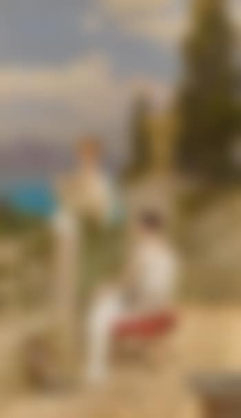 Young Women on a Terrace (preview)