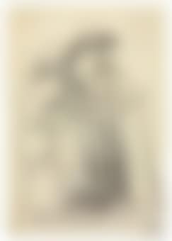 A strolling couple: an old man and a woman carrying a market pail (preview)