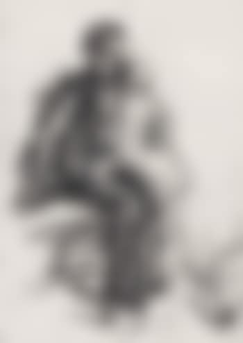 Study of a young boy holding a small child on his lap (preview)