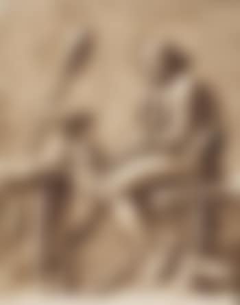 Copy of an antique bas-relief: Dionysus seated by a table (preview)