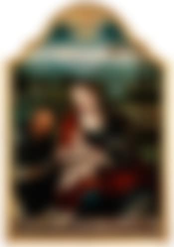 Die heilige Familie in Landschaft mit Gottvater in den Wolken (preview)