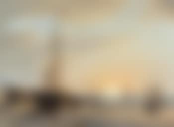 Geanimeerd strandgezicht bij zonsondergang (preview)