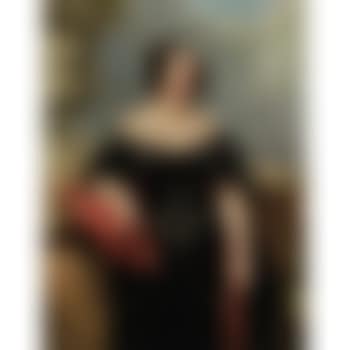 Portrait of a Lady with a Red Shawl (preview)