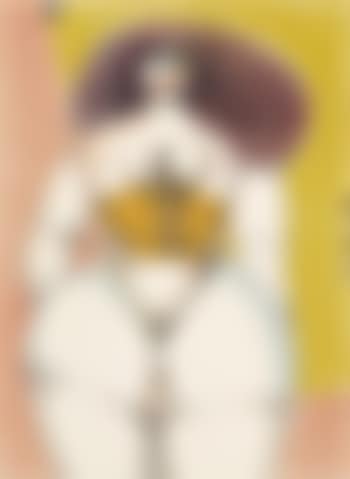 Nude on yellow Backround (preview)