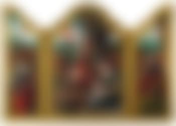 the outer wings with the coat of arms of the House of Habsburg-Lorraine and the crowned monogram of Archduke Leopold of Austria (1863–1931) (preview)