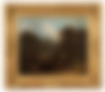 A man walking on a wooded path by a rocky torrent (preview)