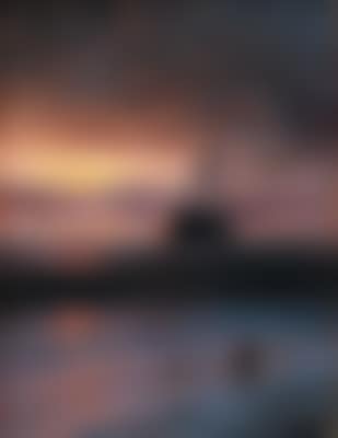Fisherman on the beach in the evening light (preview)