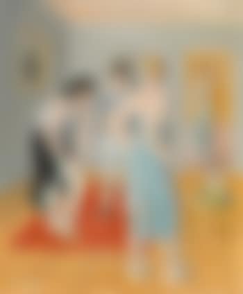 Interieur mit Frauen und Harlekin (preview)