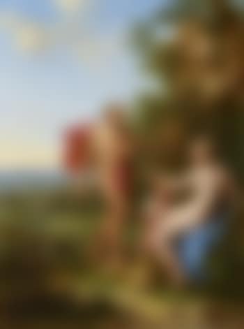 Venus and Adonis with Cupid boy (preview)