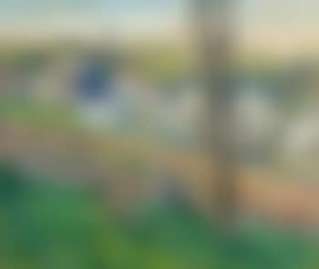 Paysage de campagne avec une jeune fille de repos (preview)