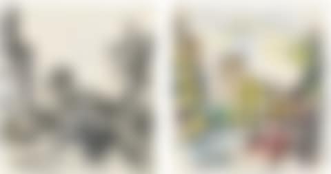 TWO STUDIES FOR�MORNINGTON CRESCENT LOOKING SOUTH (preview)