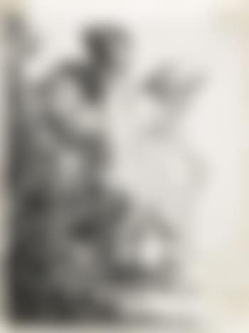 Beggar Man and Woman Behind a Bank (preview)