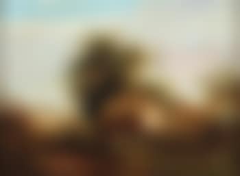 A summer landscape with cottage and figure (preview)