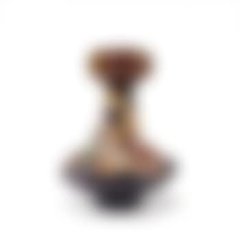 Important Marqueterie vase 'La Giroflée des Murailles' with a quote by Victor Hugo (preview)