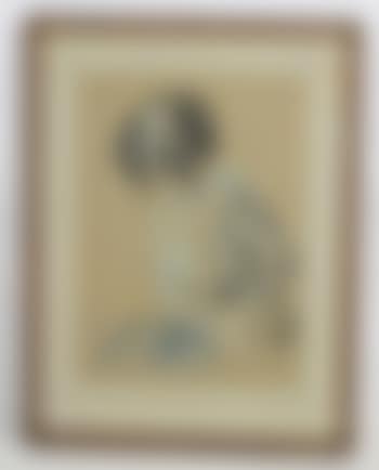 Portrait of a Young Woman in a Pale Blue Dress (preview)