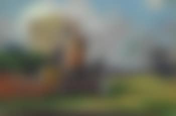 Paesaggio con casa e contadina (preview)
