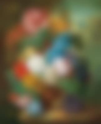 Flower piece with butterflies and bumblebee (preview)