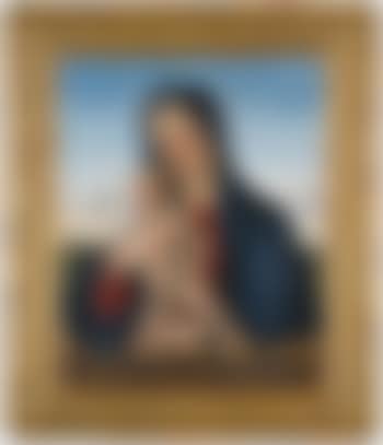The Madonna and Child, half-length, against a parapet, with a landscape behind (preview)