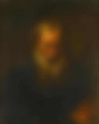 A bearded man, half-length, holding a ball of fire, possibly an allegory of winter (preview)