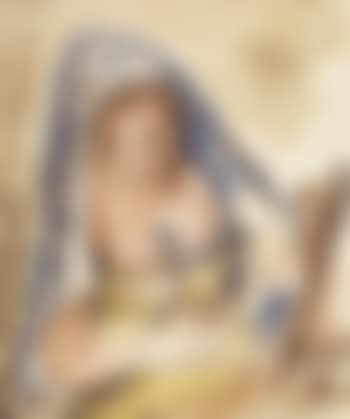 Frau mit blauem Tuch (preview)