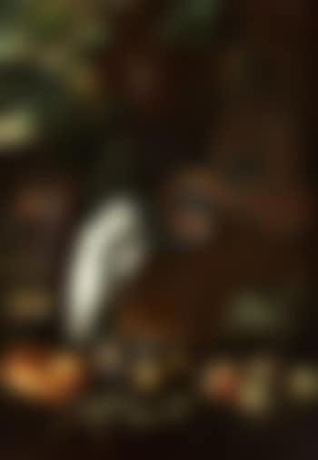 Essenskorb mit figuren im hintergrund (Die Vesper) (preview)