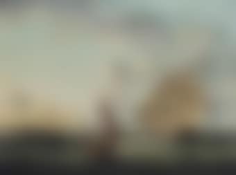 Frigate approaching the mouth of the Tagus with a paddle steamer passing the Belem Tower, Lisbon (preview)