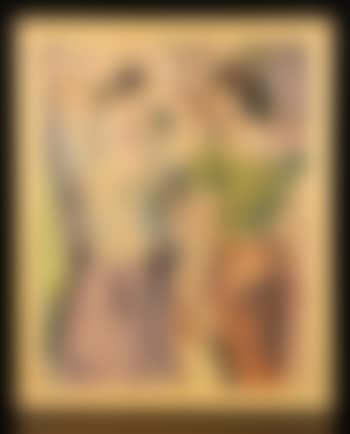 Two women holding baskets (preview)