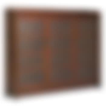 Early triple-door bookcase with mitered mullions (preview)