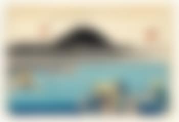 a) ‘Fuchu Abekawa’ (The Abe River in Fuchu); b) ‘Akasaka ryosha shofu no zu’ (Akasaka inn with serving maids) (preview)