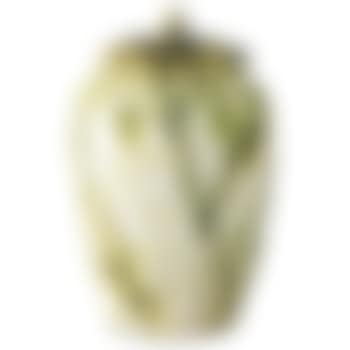 Fine lidded jar with milkweed  pods (preview)