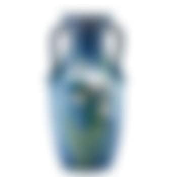 Large two-handled vase with irises (preview)