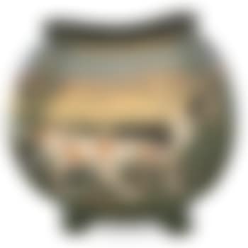 Dickensware vase with spaniels (preview)