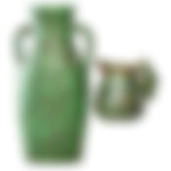 Coppertone fish pitcher and large two-handled vase (preview)