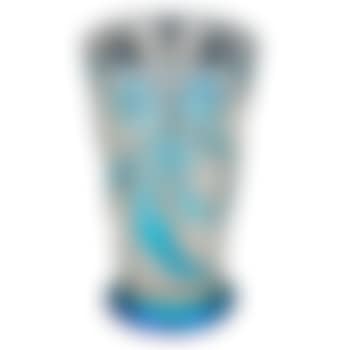 Vase with flowers, blue Aurene over white (preview)