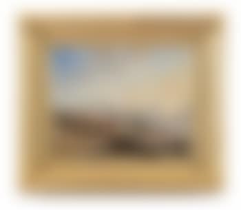 Küstenlandschaft mit Booten und Fischerfamilie (preview)