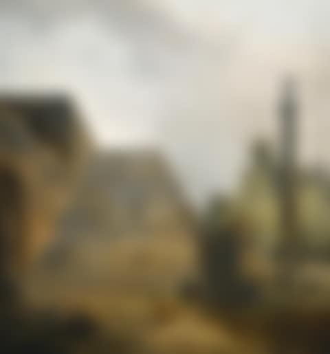 FIGURES WALKING UP A MONUMENTAL STAIRCASE (preview)