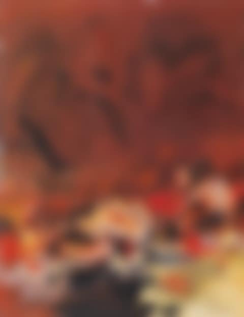 COMPOSITION N�341
SIGNED, SIGNED IN CHINESE AND DATED 70; SIGNED, SIGNED IN CHINESE, TITLED, INSCRIBED AND DATED 1970 ON THE REVERSE; GOUACHE AND INK ON PAPER. EXECUTED IN 1970. (preview)