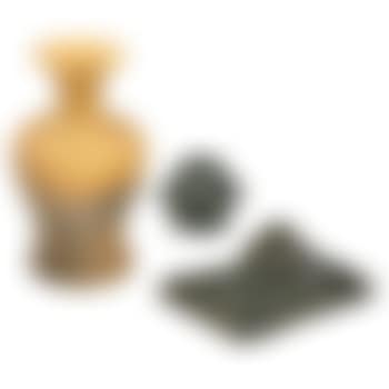 One bisque vase, two novelty inkwells (preview)