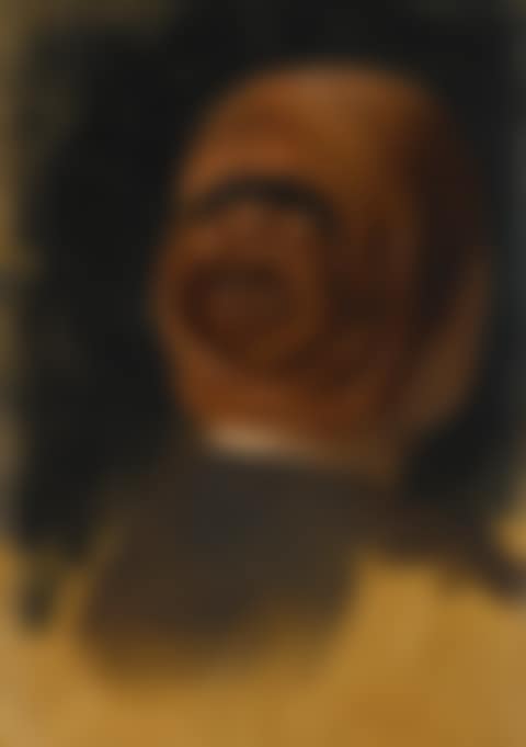 WOMAN WITH RED COILED BRAID (T�TE DE FEMME VUE DE DOS) (preview)