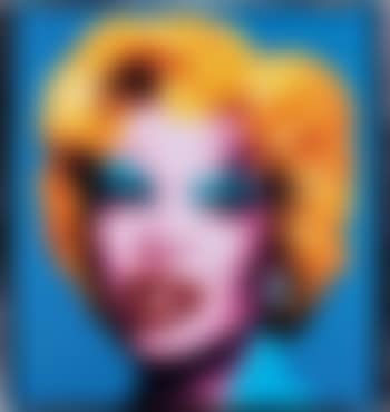 Amanda as Andy Warhol's Marilyn (blue) (preview)