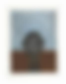Cabeza sobre fondo azul (preview)