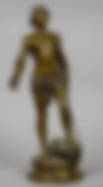 David, holding a sword, his foot on the head of Goliath (preview)